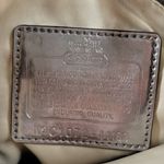 Coach Signature Cs Chain Link Op Art Bag Brown Purple Crossbody Fabric Leather Photo 8