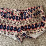 1st Kiss Boho Pattern Jean Shorts  size 7 Photo 0
