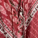 Show Me Your Mumu  Thatcher Tie Front Paisley Peasant Top XS Photo 2