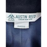 VTG Austin Reed Navy Blue Wool Blazer Women Sz 14 Menswear 90s Size L Photo 4