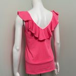 Lilly Pulitzer  Alessa Top Pink Sunset Ruffle Tank Small Photo 5