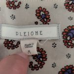 Pleione  Nordstrom Paisley Short Sleeve Blouse M Photo 4