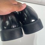 ZARA Black Flat Loafers Gold Chain Women EUR 40 US 9 Preppy Classic Y2K Shoes Photo 7