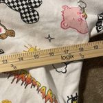 Care Bears Hoodie Womens S Cropped Long Sleeve Graphic White Pink Kidcore Y2K Photo 5