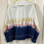 BeachLunchLounge Pink and White Tie-Dye Crew Neck Photo 0