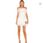 Bronx and Banco Lola Blanc Mini Feather Dress in White Photo 5