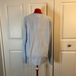 NWT Karen Scott Faux Pearl Button-Up Cardigan Light Blue L Photo 1