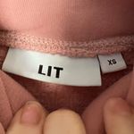 LIT Active Whisper Oversized Turtleneck Sweatshirt Pink Size XS Photo 6