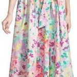 Kate Spade NWT Painted Petals Floral Cotton Shirtdress, Pastel Photo 0