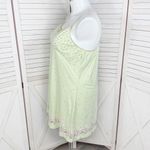 Vintage Opposite Floral Flannel Babydoll Nightgown Green Pink XL Photo 1