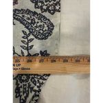 Charter Club NWT Button Up Shirt Floral Paisley Bright White Black Women's XL Photo 7