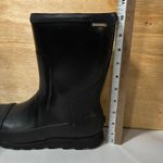 Sorel Joan Rain Short Gloss Waterproof Winter Boots Black Rubber Women's 9.5 Photo 8