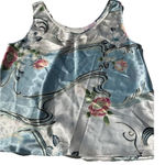 Oscar de la Renta OSCAR De La Women’s Wrap Blouse Brown Sz M Renta Floral Travel Y2K Photo 0