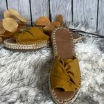 Universal Standard š Mustard Knot Espadrille Sandals ā Siz8 Photo 4