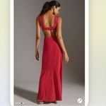 Anthropologie Maeve Open-Back Knit Maxi Dress in Red NEW Size XS Photo 4