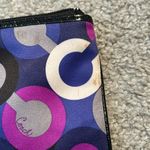 Coach  Satin Wristlet purple‎ and blue Photo 1
