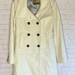 Guess Women's Ivory Double Breasted Pea Coat Size Small Photo 0