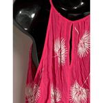 Gap Women's Pink White Floral Sleeveless Button Back Rayon Tank Top Size Small Photo 5