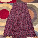 ZARA Women Floral Print Boho Style High Waisted Slit Cutout Midi Skirt Small Photo 3