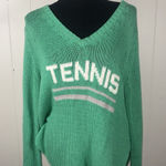 Wooden Ships  tennis sweater green oversized s/m Photo 0