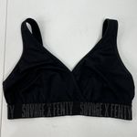 Savage X Fenty Women's Size L Forever Savage Bralette CG2 Black Unlined Pullover Photo 2