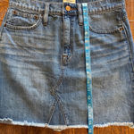 Women's J.Crew Denim Jean Mini Skirt Size 27 Blue Birch Wash Photo 6