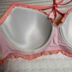 Victoria's Secret Victoria’s Secret Pink Lace Lined Underwire Halter Top Bikini Top Swimwear 34D Photo 4