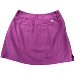 Adidas  Climacool Skirt Skort Women's 4 Purple Check Lined Slash Pockets Zip Fly Photo 1