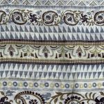 Lucy Paris ‎ Blouse Bohemian Lace Trim Long Sleeve Top Geometric Print Medium Photo 4