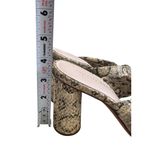 Loeffler Randall Snake Print Leather Knot Sandals Heels Size 6.5 Photo 5
