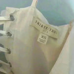 Thirty Thirty LA Ivory Butterfly Mesh Midi Garden Dress XS Photo 5