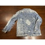 Fantastic Fawn Fantasic Fawn Distressed Acid Wash Jean Jacket Women S Thrashed Fringe Trucker Photo 1