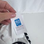 Lands End NWT One Piece Swimsuit Striped UPF 50 Size Medium Sporty Basic Black Photo 10