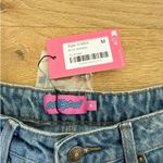 Edikted  - Ripped Low Rise Baggy Wide leg Jeans in Blue Photo 2