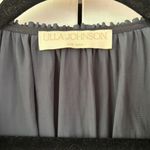 Ulla Johnson Amara Dress Noir Black Plisse Satin Mini Dress Size 4 Small Ruffle Photo 6