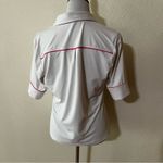 Fairway & Greene white pink short sleeve collared 1/4 button golf shirt L Size L Photo 2