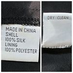 Vintage 90s Black 100% Silk Beaded Sequin Going Out Top S/M Whimisigoth Gothic Size M Photo 10