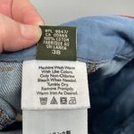 Eddie Bauer  denim midi skirt front button 100% cotton EUC 8 jean jeans a-line Photo 7