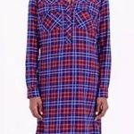 J.Crew Shirt Dress Red Blue Pockets Flannel Plaid Casual Comfy Trendy Neutral Photo 10