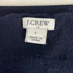J.Crew Factory Watermelon Teddie sweater in navy blue cotton with sequin details Pink Size L Photo 6