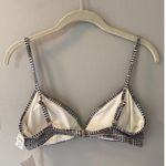 l*space L* Printed Helena Bikini Top - Best I Ever Plaid size large black/white Photo 3