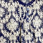 Anthropologie Blu Pepper Womens Blouse Size Small Blue Floral Boho Fairy Cottage Photo 5