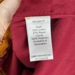 Coldwater Creek  Button‎ Down Shirt Jacket 2X Orange Brown Embellished Paisley Photo 7