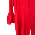 Jacey lane bell sleeve zipper back Dress, midi, red, work, going‎ out E23 Red Photo 3