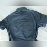 Beach Riot Racertrack Jumpsuit women’s size Small Navy Blue Zip up Short Sleeve Photo 7