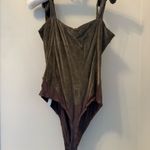 Free People Brand new intimately slate grey velvet bodysuit. Photo 3