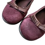 The Flexx Burgundy Suede Slip On Flats Purple Size 8 Photo 3