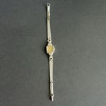10k White‎ Gold Filled Vintage Antique Gruen Verithin dainty watch one size Silver Photo 3