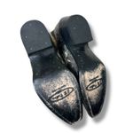 J.B. Dillon Calf Pointed Toe Black Gold Cowhide Leather Western Cowboy Boots 7.5 Photo 5