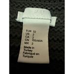 H&M Black Knit Bandage High Waist Mini Bodycon Straight Pencil Skirt Size 2 Photo 3